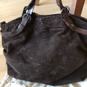 Henry Beguelin suede hobo